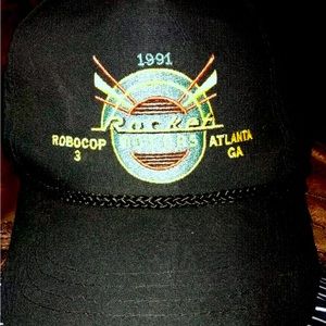 RoboCop 3 1991 Rocket Motors Atlanta, Ga Snapback Hat Showcase Yupoong *Rare/VTG